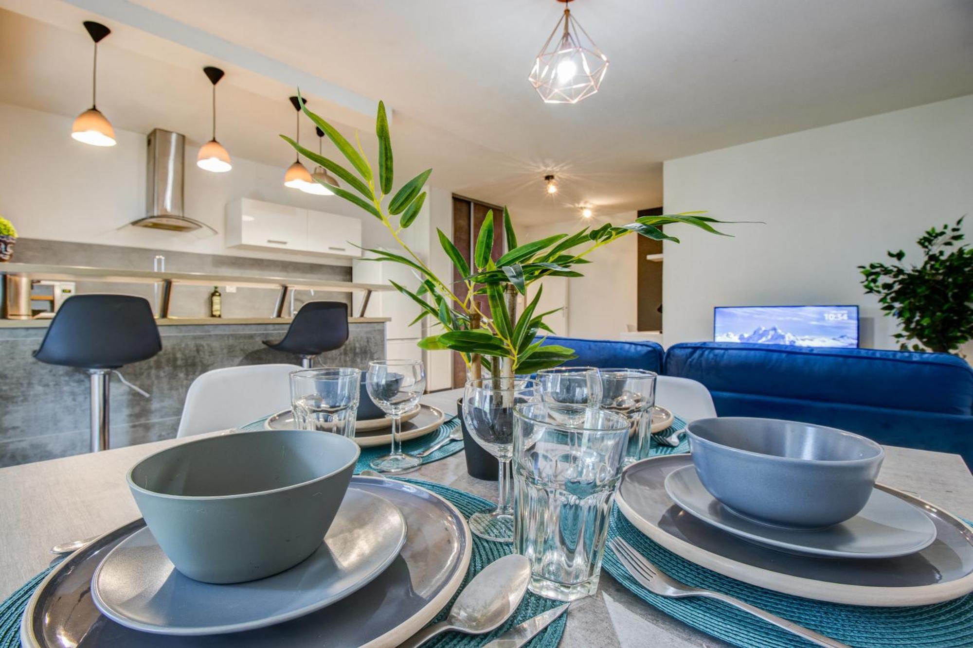 Le Reve Bleu - Joli T3 Lumineux Avec Balcon & Parking Gratuit - Centre